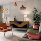 HOLLOW TIME Sideboard mit 3 Türen in Eiche-Optik