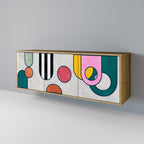 COOL STORY Sideboard mit 3 Türen in Eiche-Optik