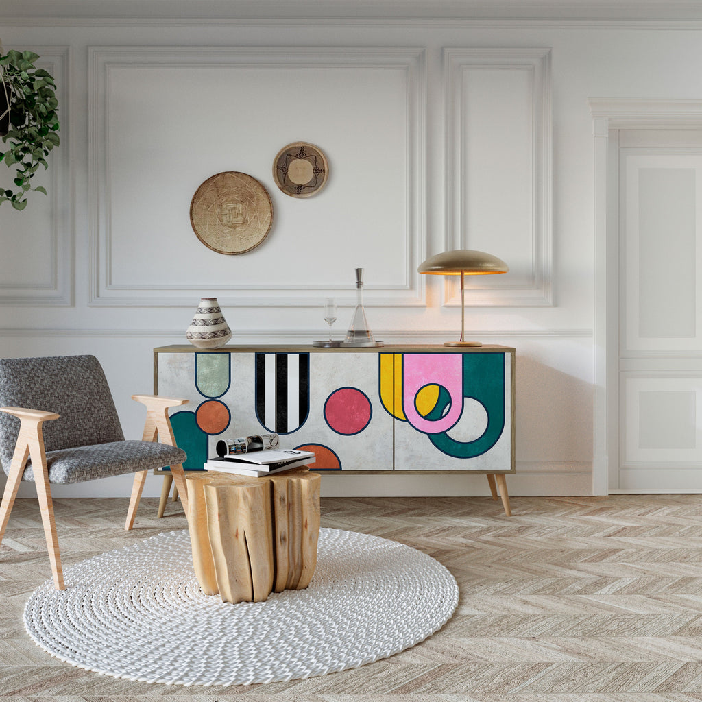 COOL STORY 3-türiges Sideboard in Eichenoptik