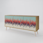 CHROMA CONTOURS 3-Door Sideboard in Oak Effect