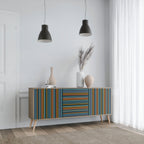 LINEOUT SPECTRUM Sideboard mit 3 Türen in Eiche-Optik