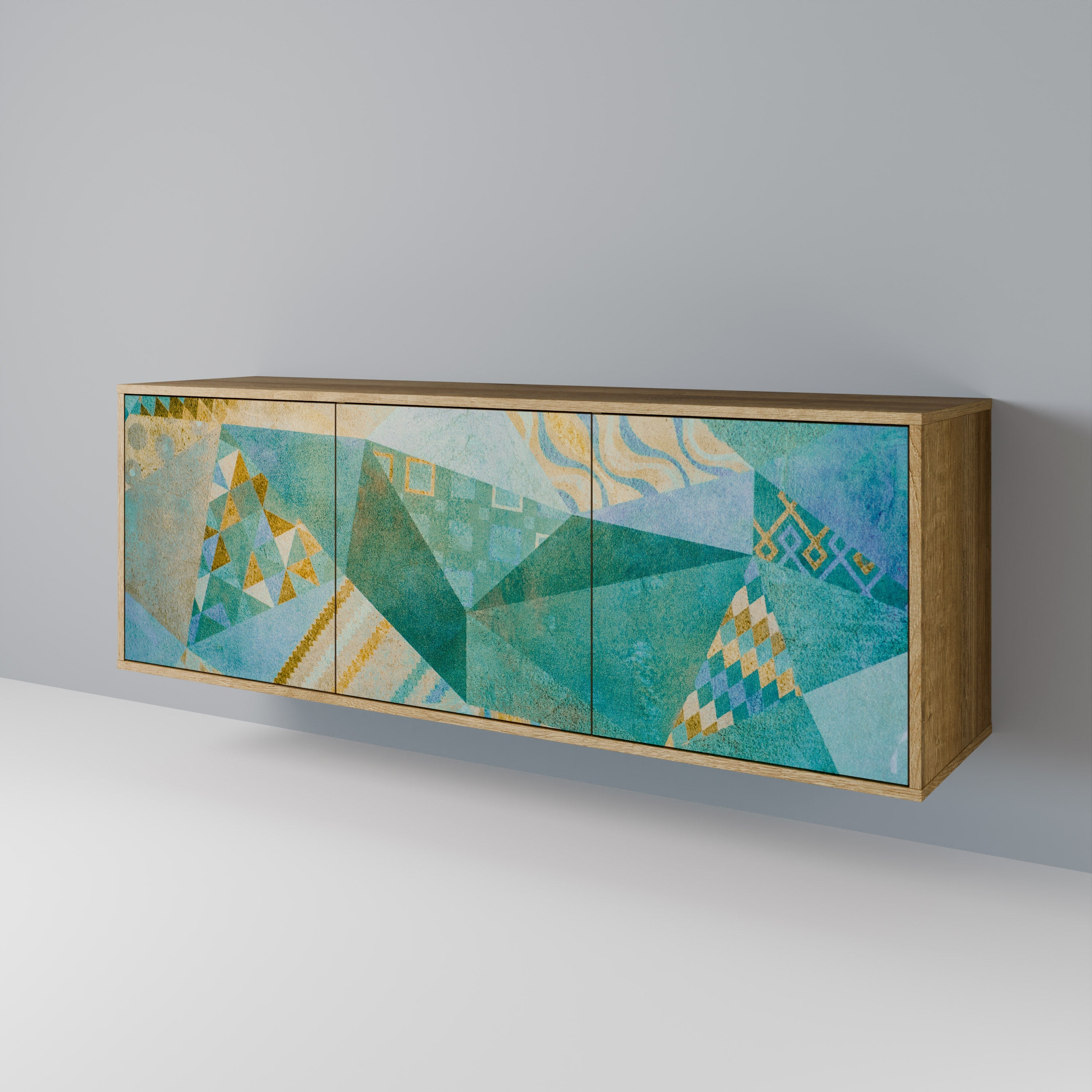 SPECTRUM SPLENDOR 3-türiges Sideboard in Eichenoptik
