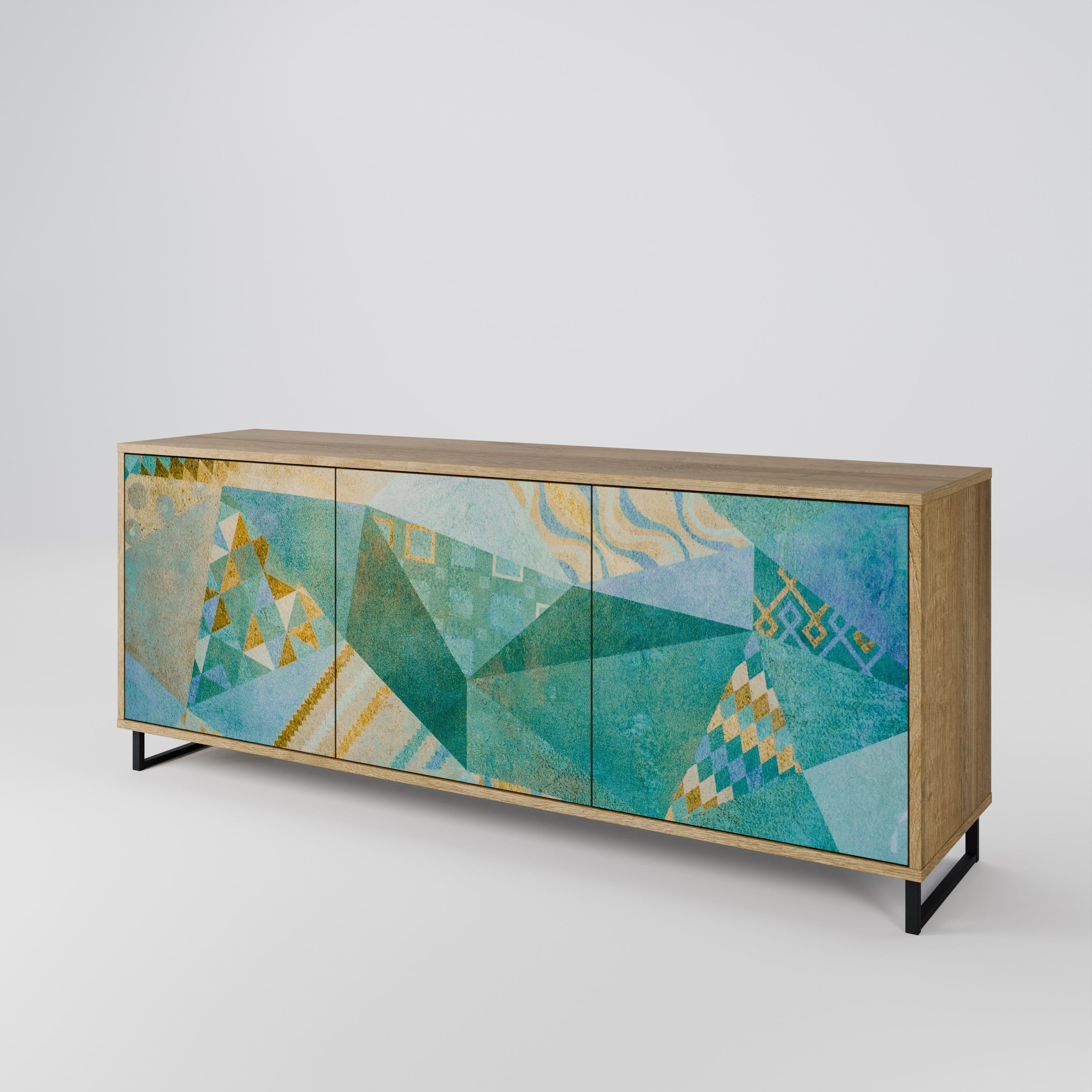 SPECTRUM SPLENDOR 3-türiges Sideboard in Eichenoptik