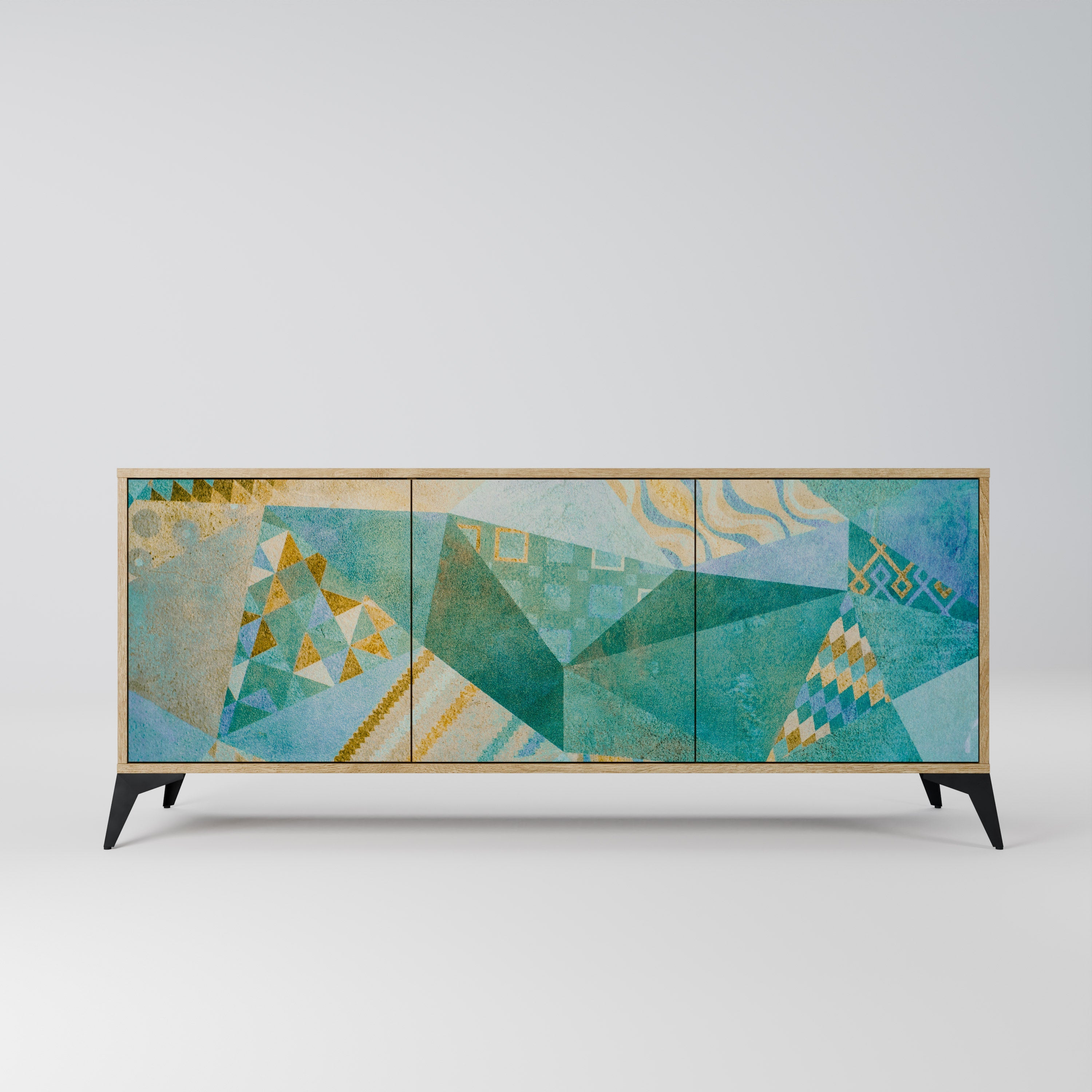 SPECTRUM SPLENDOR 3-türiges Sideboard in Eichenoptik