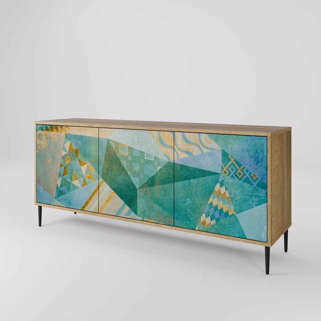 SPECTRUM SPLENDOR 3-türiges Sideboard in Eichenoptik