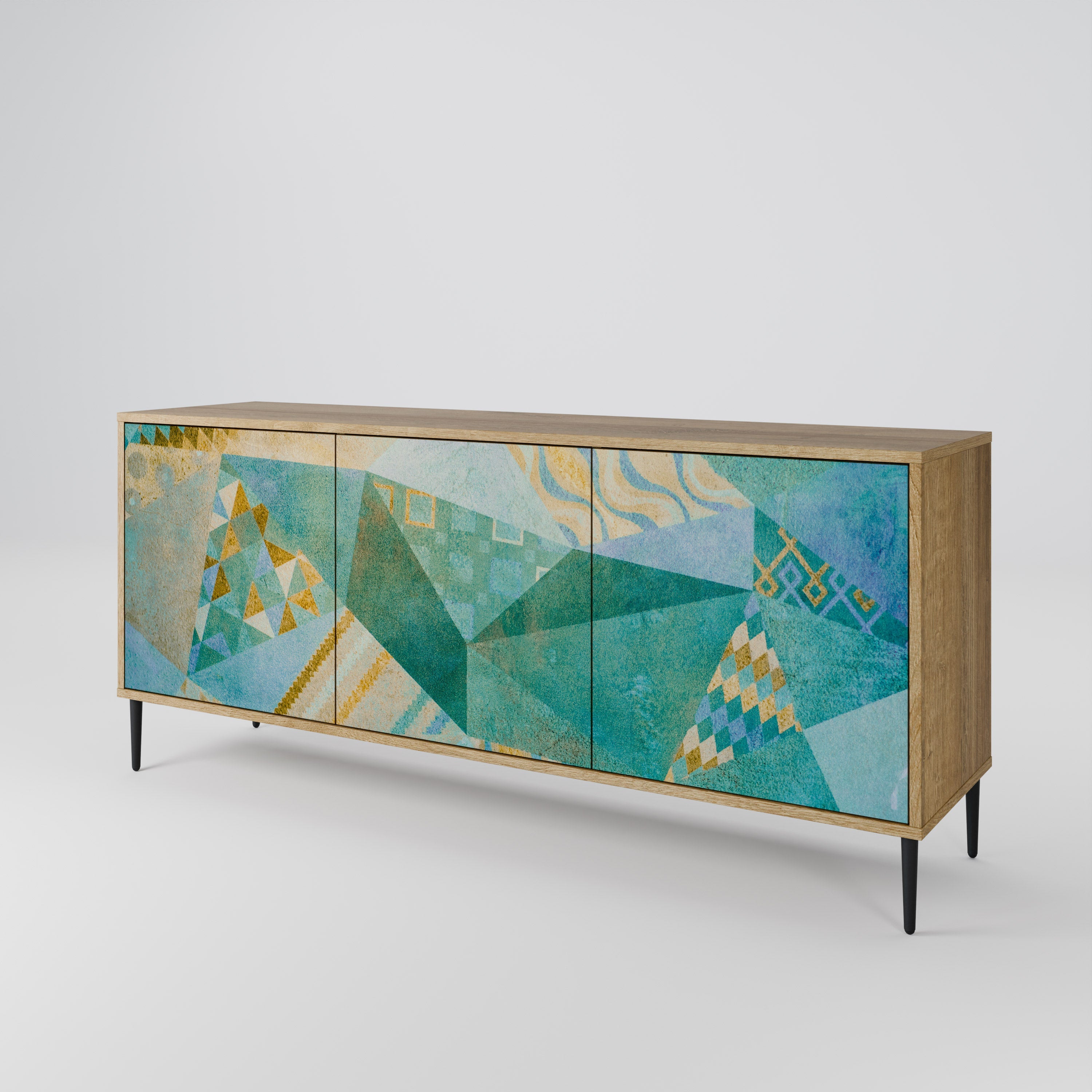 SPECTRUM SPLENDOR 3-türiges Sideboard in Eichenoptik
