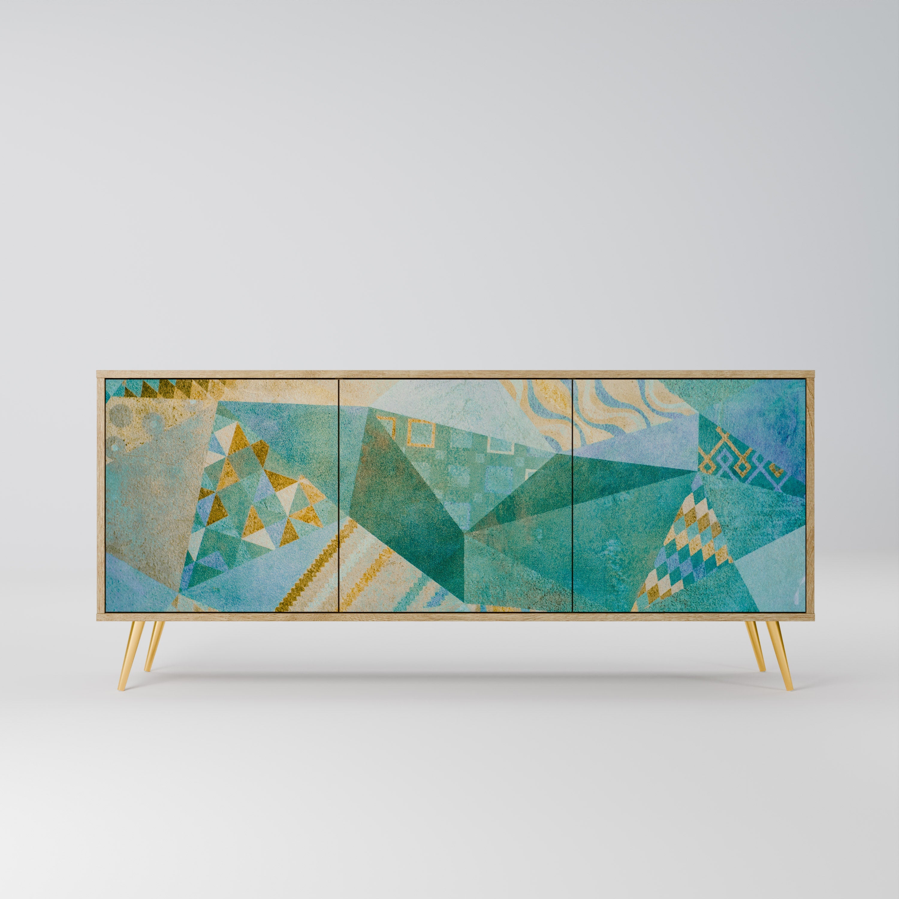 SPECTRUM SPLENDOR 3-türiges Sideboard in Eichenoptik