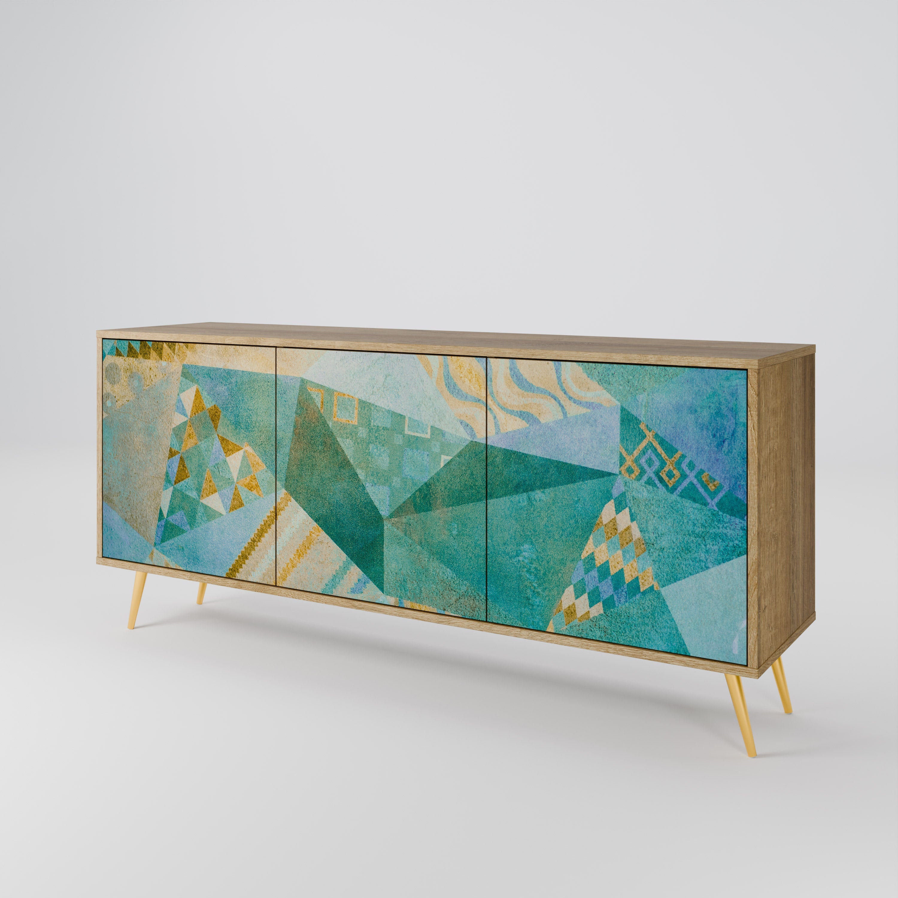 SPECTRUM SPLENDOR 3-türiges Sideboard in Eichenoptik