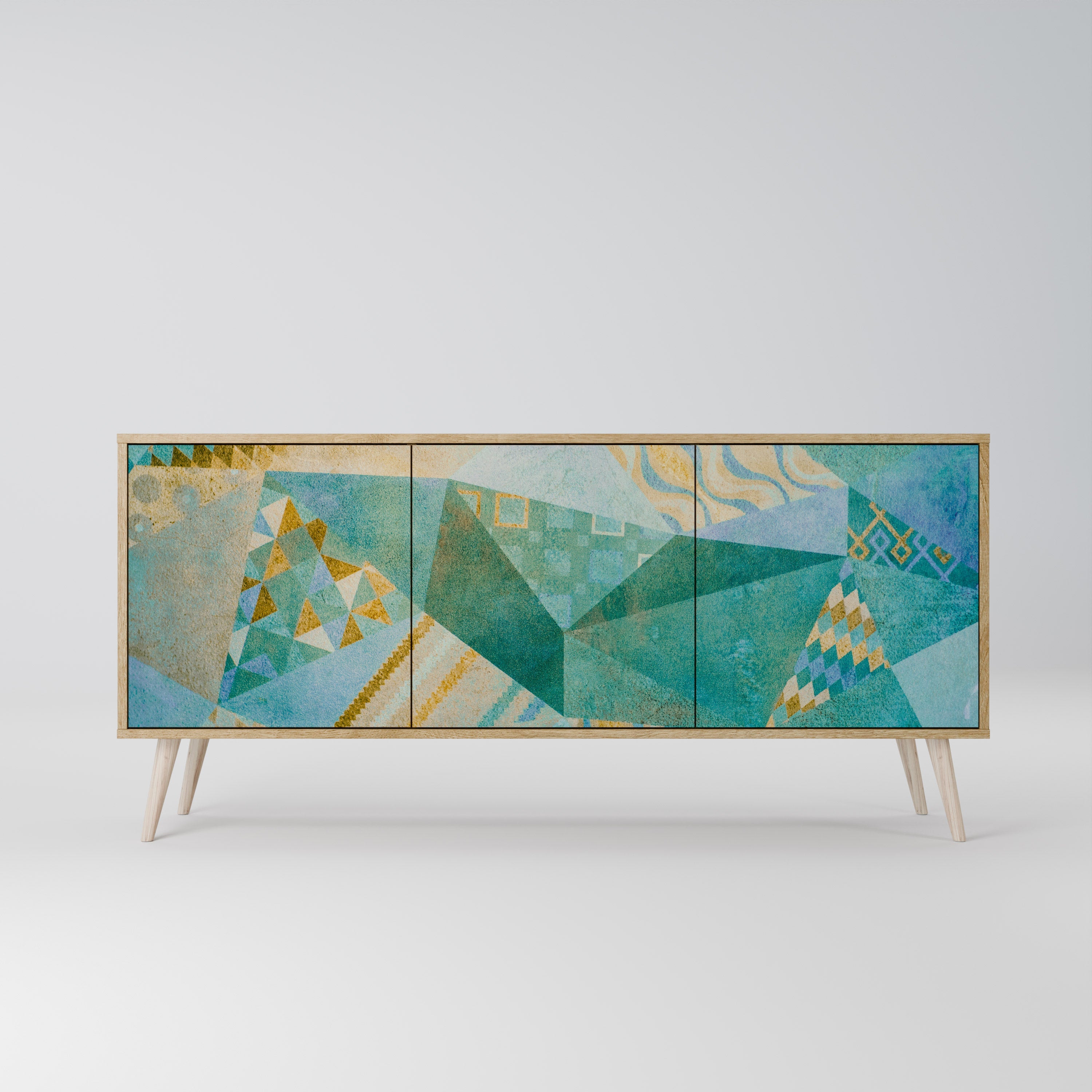 SPECTRUM SPLENDOR 3-türiges Sideboard in Eichenoptik