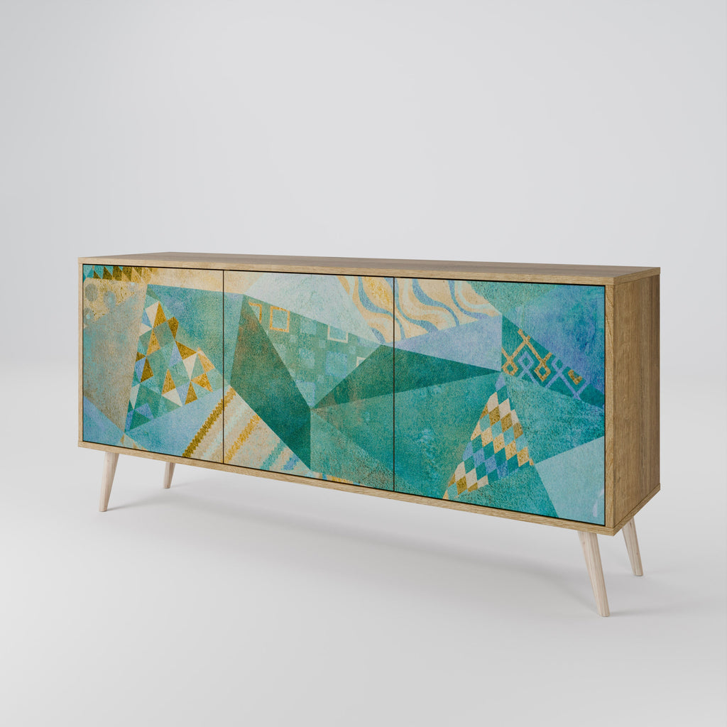 SPECTRUM SPLENDOR 3-türiges Sideboard in Eichenoptik