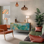 SPECTRUM SPLENDOR Sideboard mit 3 Türen in Eiche-Optik