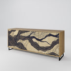 UNIFIED FRAGMENTS 3-Door Sideboard in Oak Effect