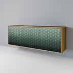 ORNAMENTAL GLIMMER Sideboard mit 3 Türen in Eiche-Optik
