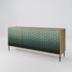 ORNAMENTAL GLIMMER Sideboard mit 3 Türen in Eiche-Optik