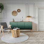 ORNAMENTAL GLIMMER Sideboard mit 3 Türen in Eiche-Optik