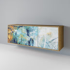 ABSTRACT THOUGHTS Sideboard mit 3 Türen in Eiche-Optik