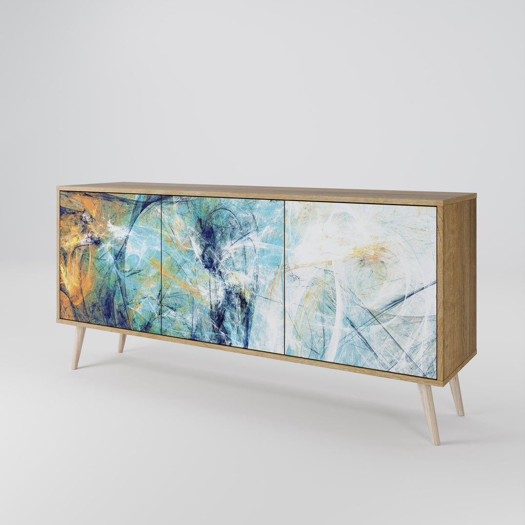 ABSTRACT THOUGHTS 3-türiges Sideboard in Eichenoptik