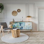 ABSTRACT THOUGHTS Sideboard mit 3 Türen in Eiche-Optik