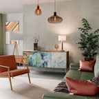 ABSTRACT THOUGHTS Sideboard mit 3 Türen in Eiche-Optik