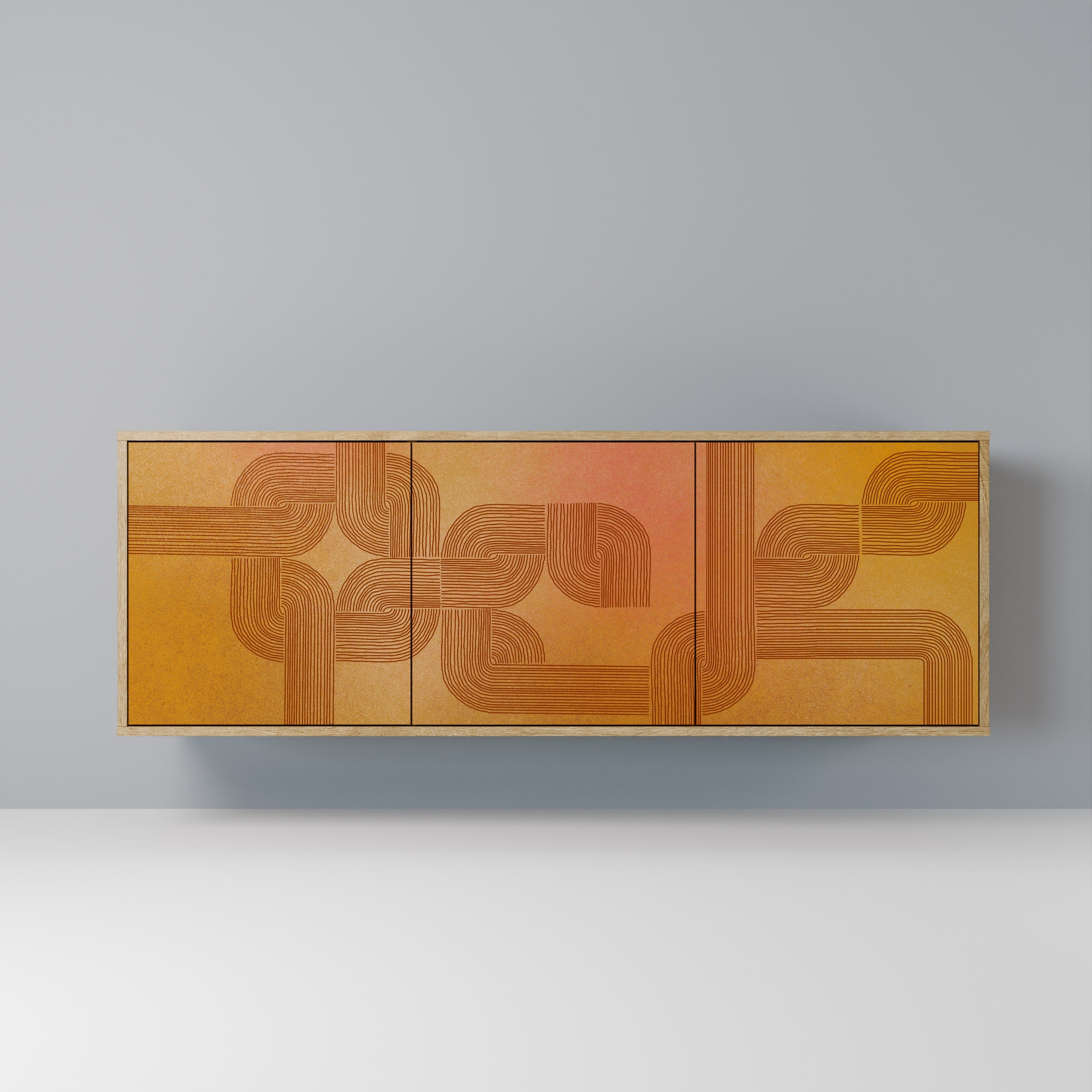 STRENGTHENING RELATION 3-türiges Sideboard in Eichenoptik