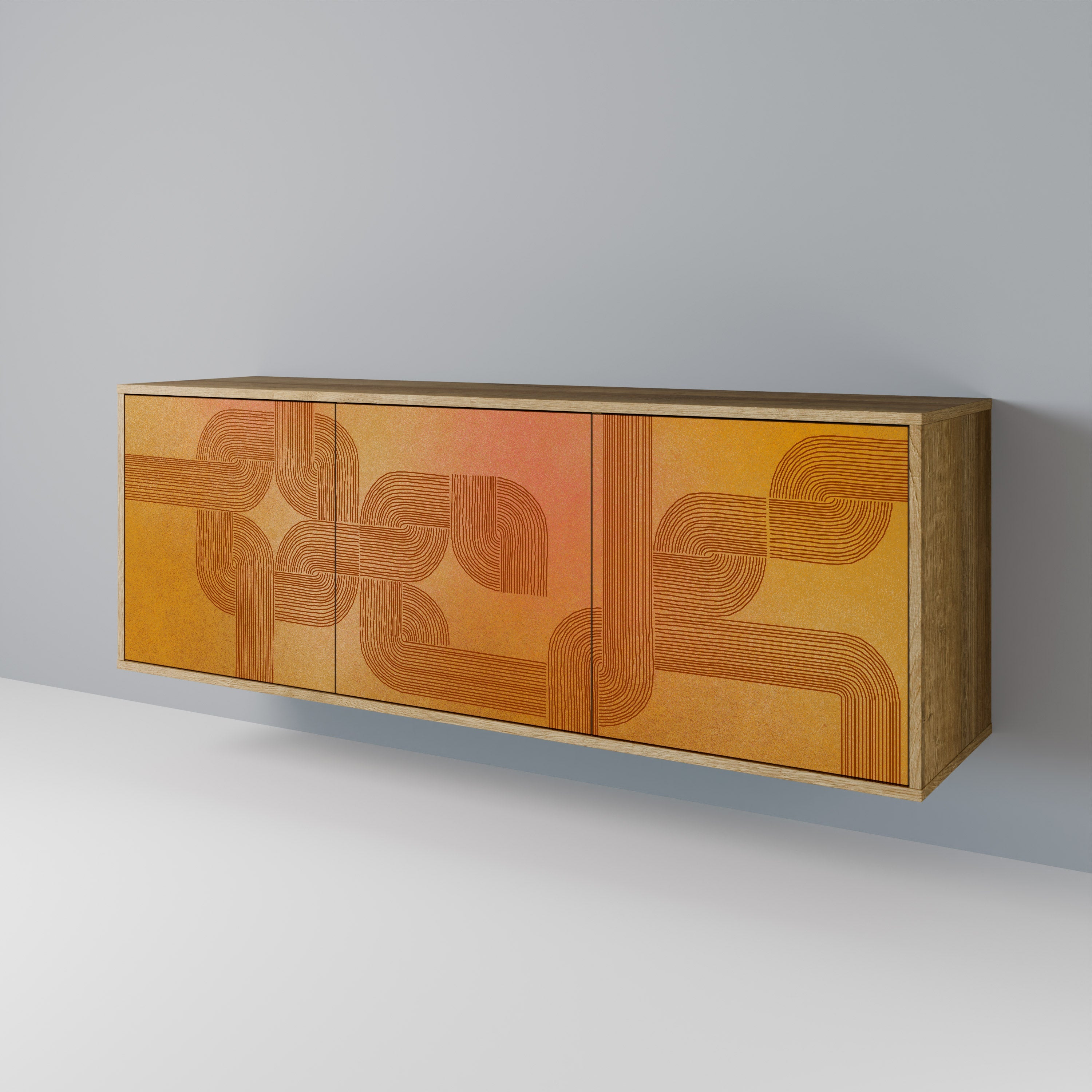 STRENGTHENING RELATION 3-türiges Sideboard in Eichenoptik