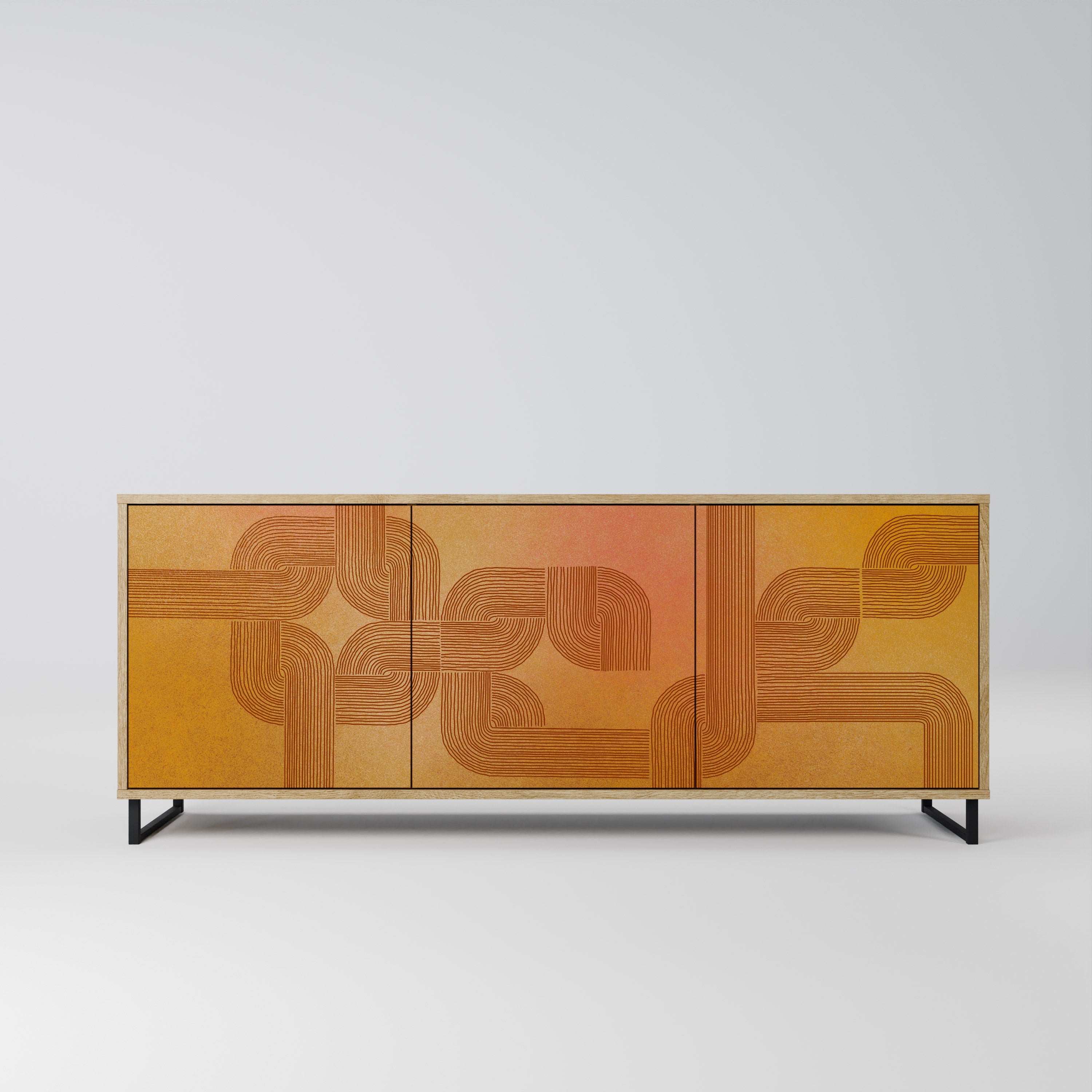 STRENGTHENING RELATION 3-türiges Sideboard in Eichenoptik