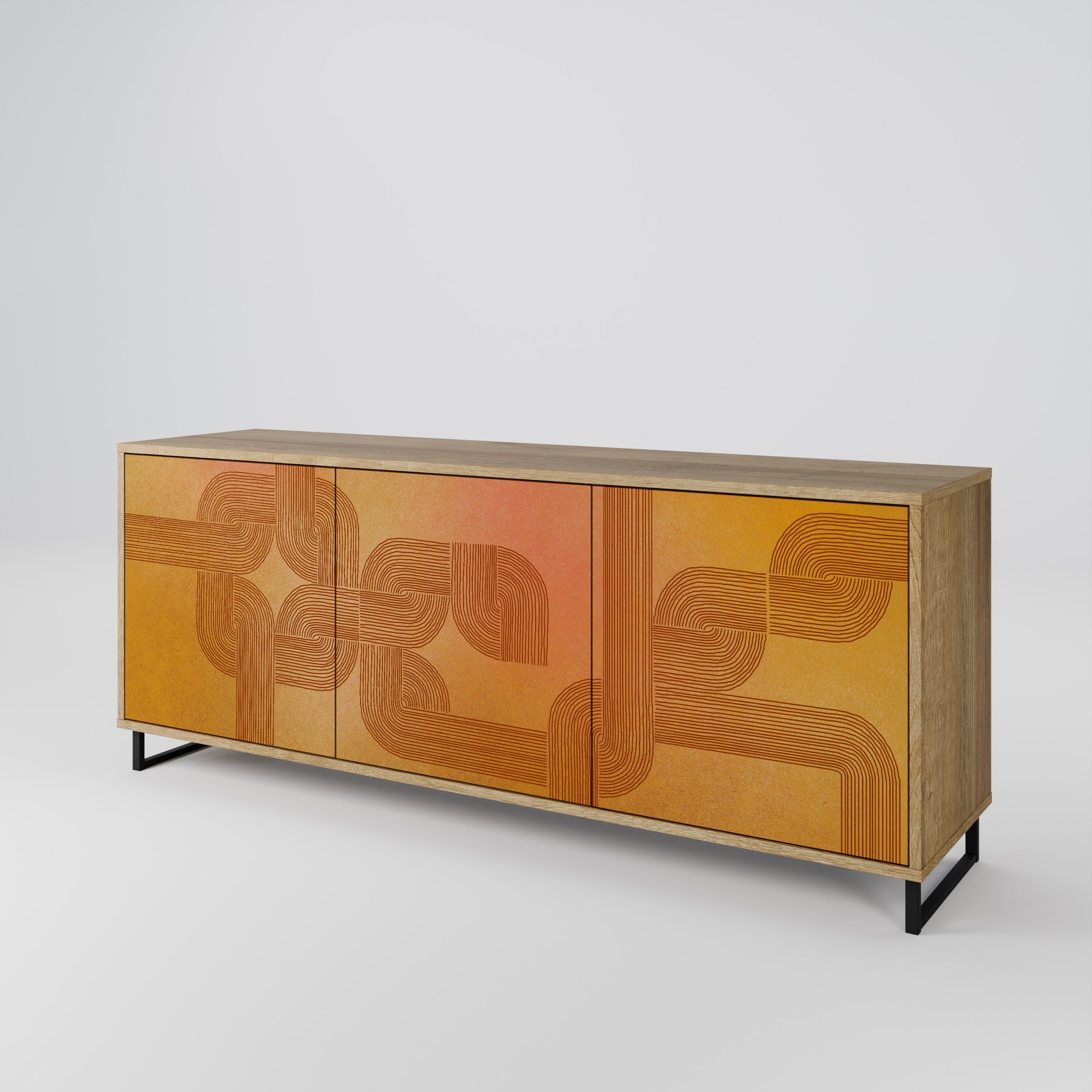 STRENGTHENING RELATION 3-türiges Sideboard in Eichenoptik