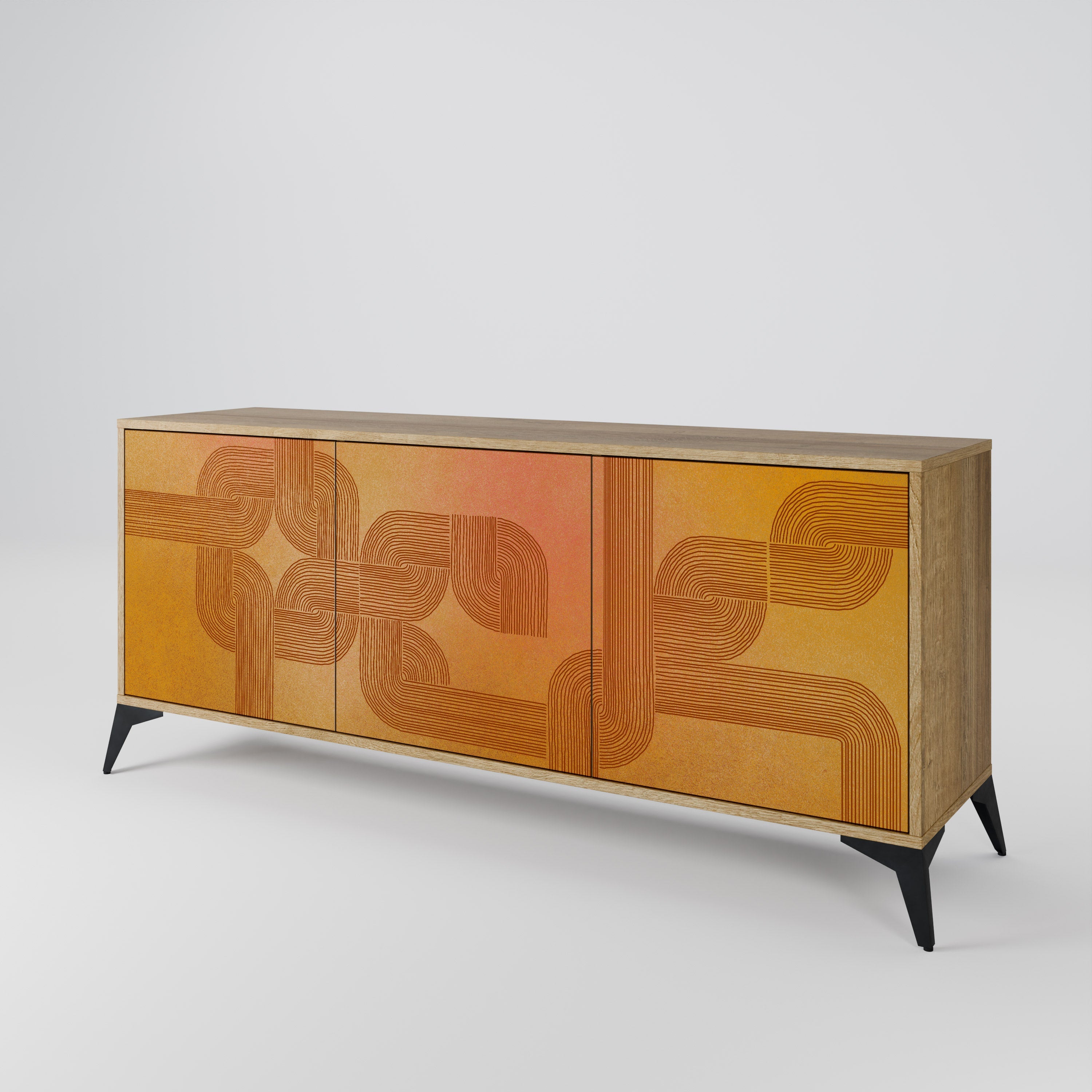 STRENGTHENING RELATION 3-türiges Sideboard in Eichenoptik