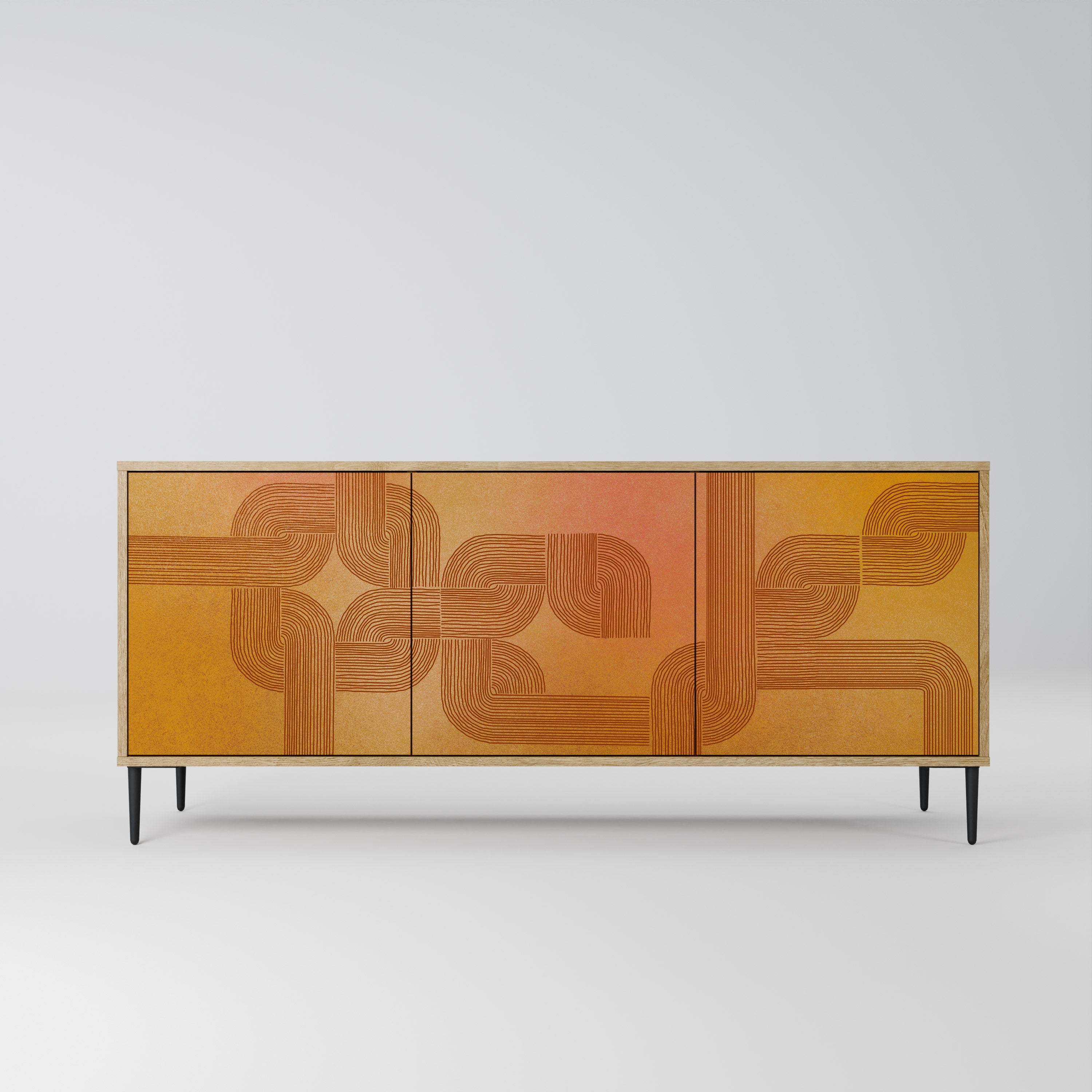 STRENGTHENING RELATION 3-türiges Sideboard in Eichenoptik