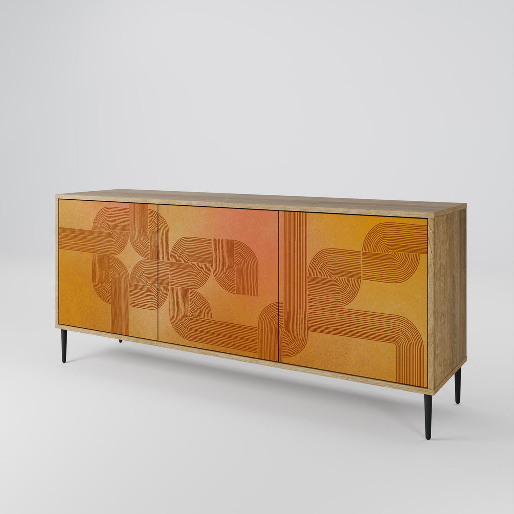 STRENGTHENING RELATION 3-türiges Sideboard in Eichenoptik