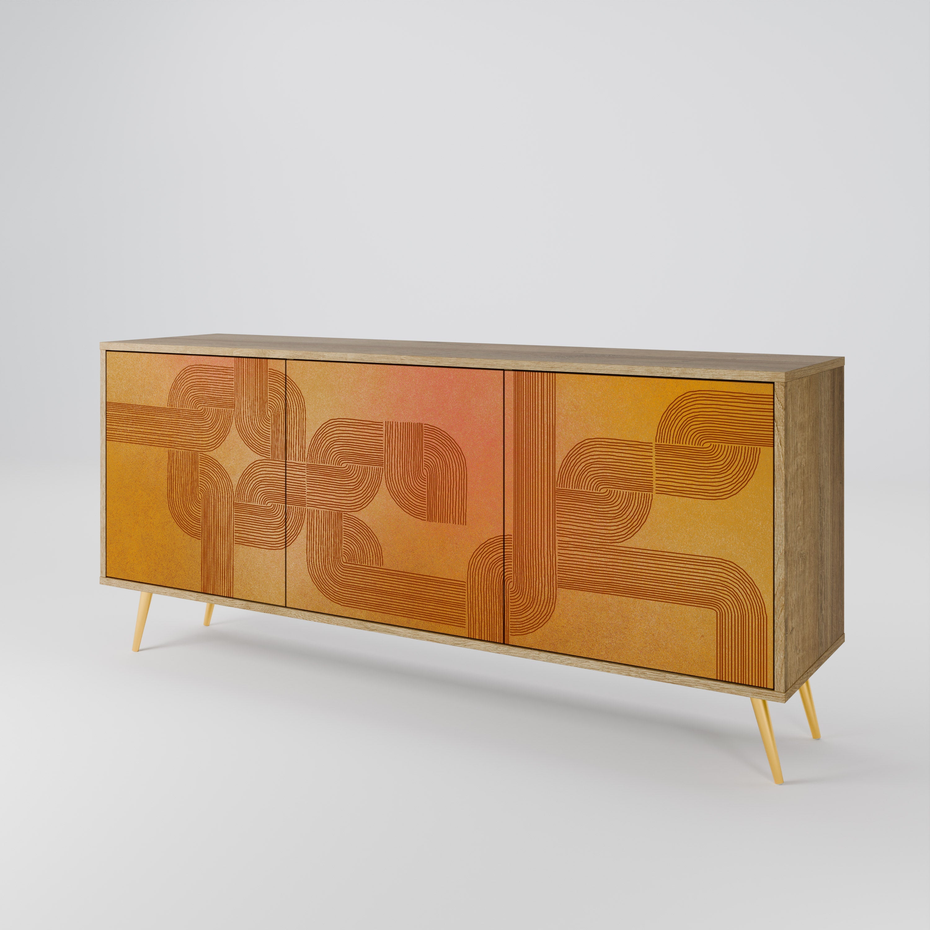STRENGTHENING RELATION 3-türiges Sideboard in Eichenoptik