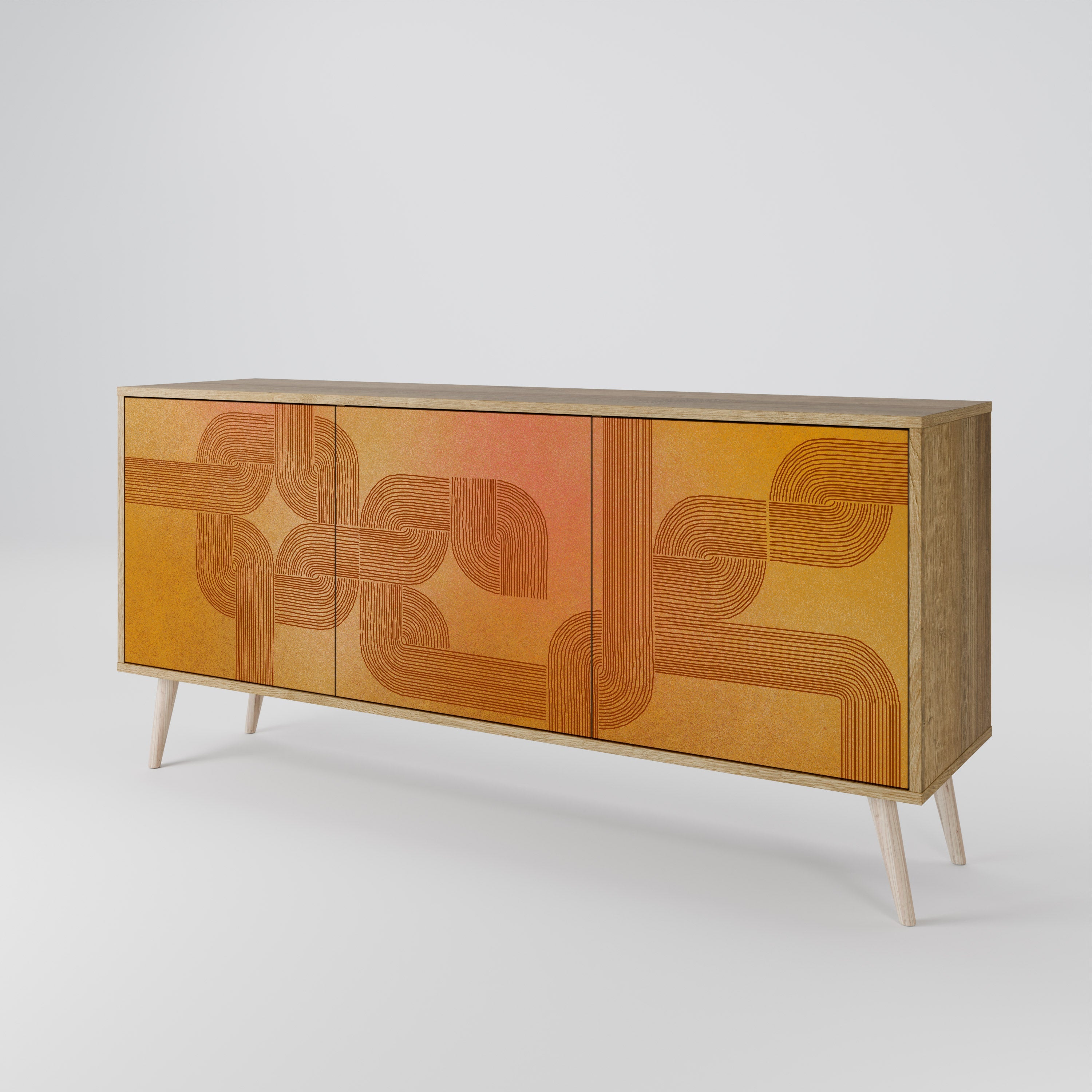 STRENGTHENING RELATION 3-türiges Sideboard in Eichenoptik