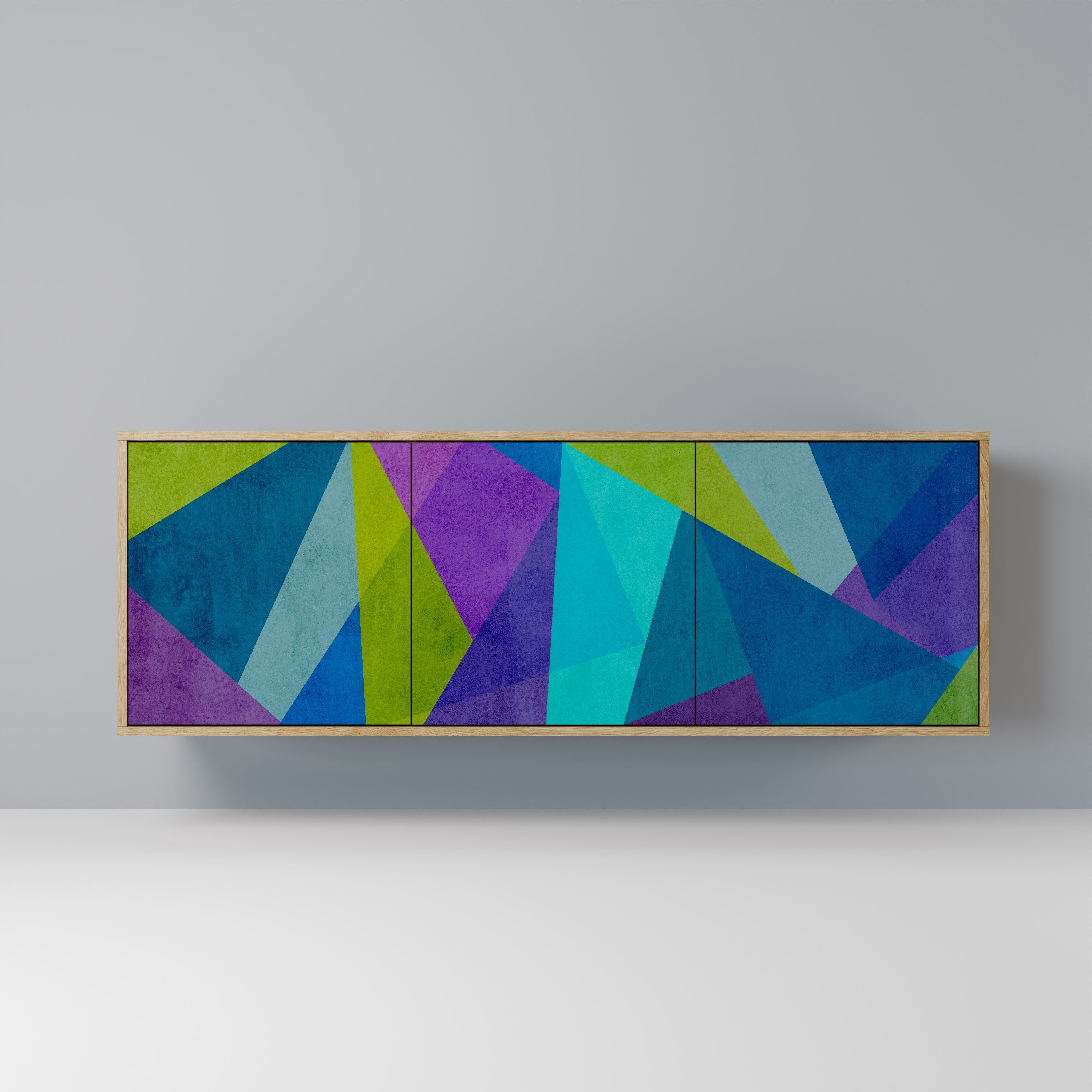 COLD SHOWCASE 3-türiges Sideboard in Eichenoptik