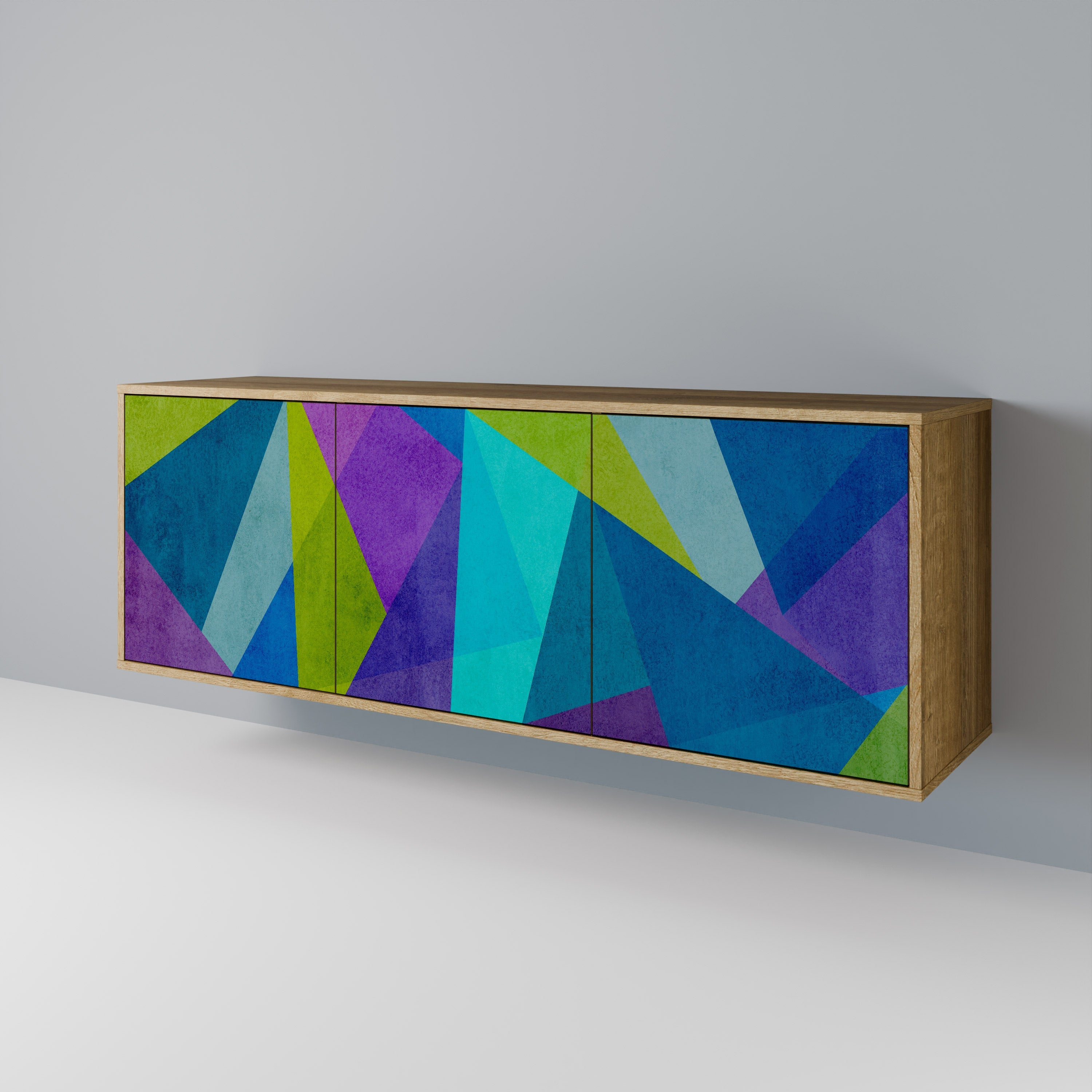 COLD SHOWCASE 3-türiges Sideboard in Eichenoptik