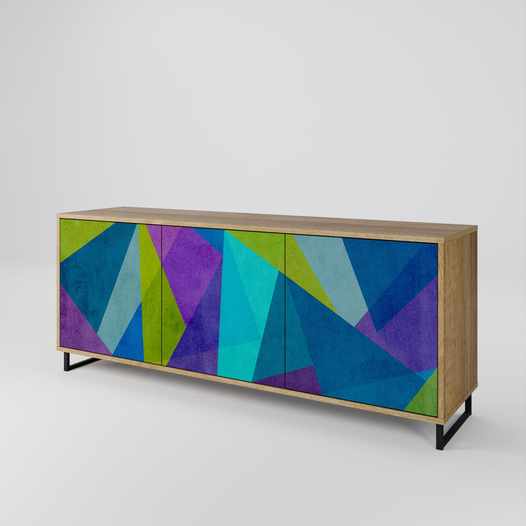 COLD SHOWCASE 3-türiges Sideboard in Eichenoptik