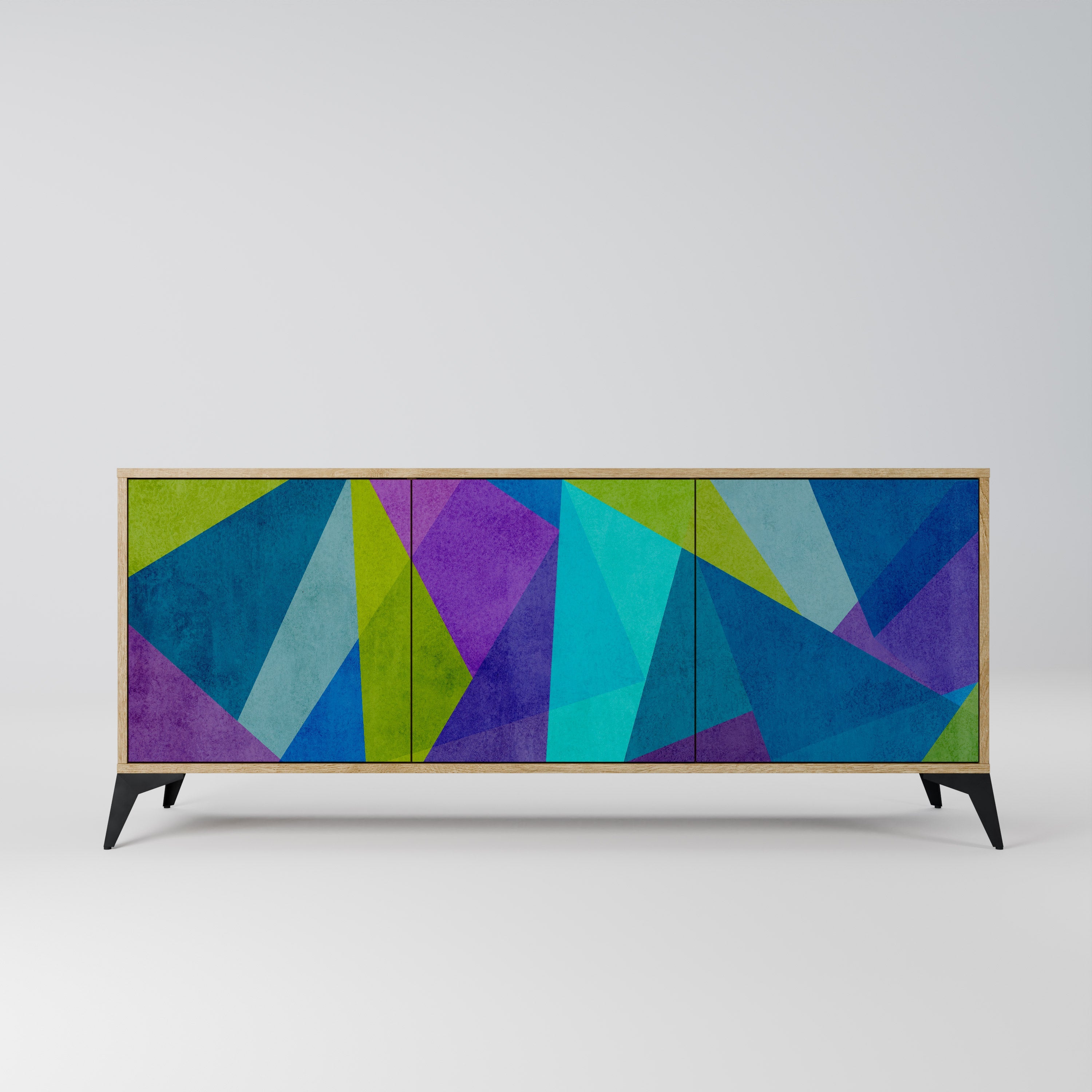 COLD SHOWCASE 3-türiges Sideboard in Eichenoptik