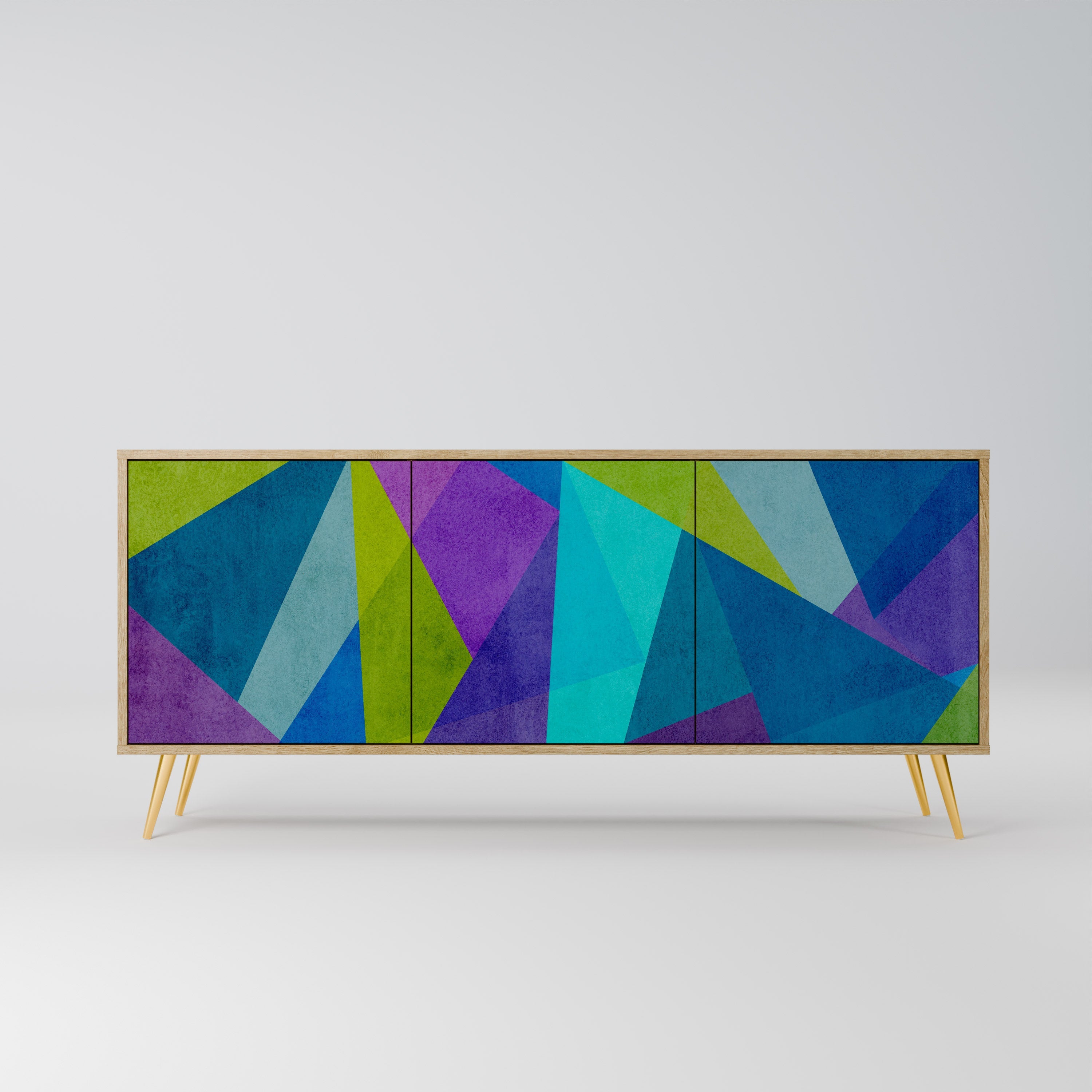 COLD SHOWCASE 3-türiges Sideboard in Eichenoptik