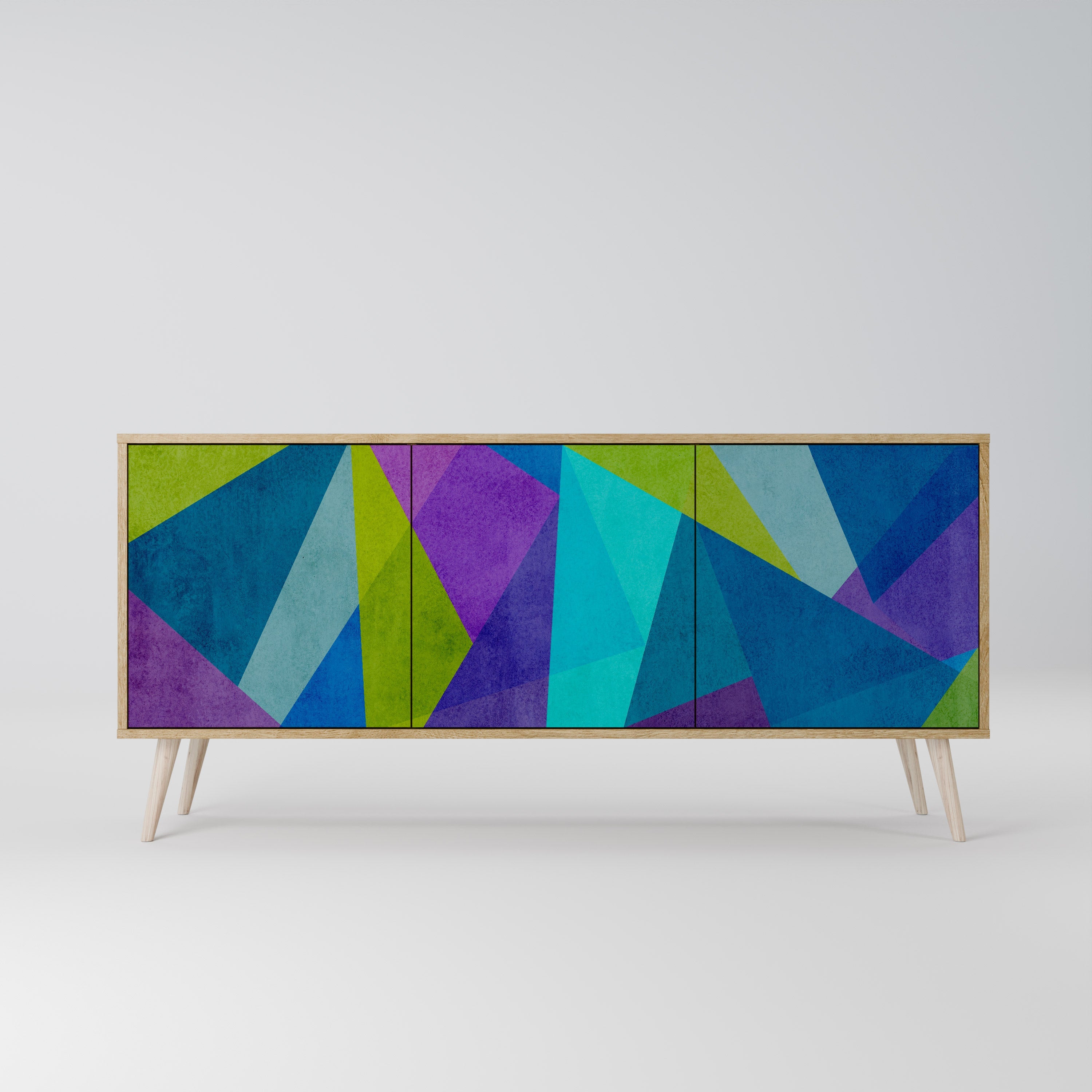 COLD SHOWCASE 3-türiges Sideboard in Eichenoptik