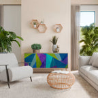 COLD SHOWCASE Sideboard mit 3 Türen in Eiche-Optik