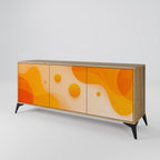 ORANGE ARRANGEMENT Sideboard mit 3 Türen in Eiche-Optik