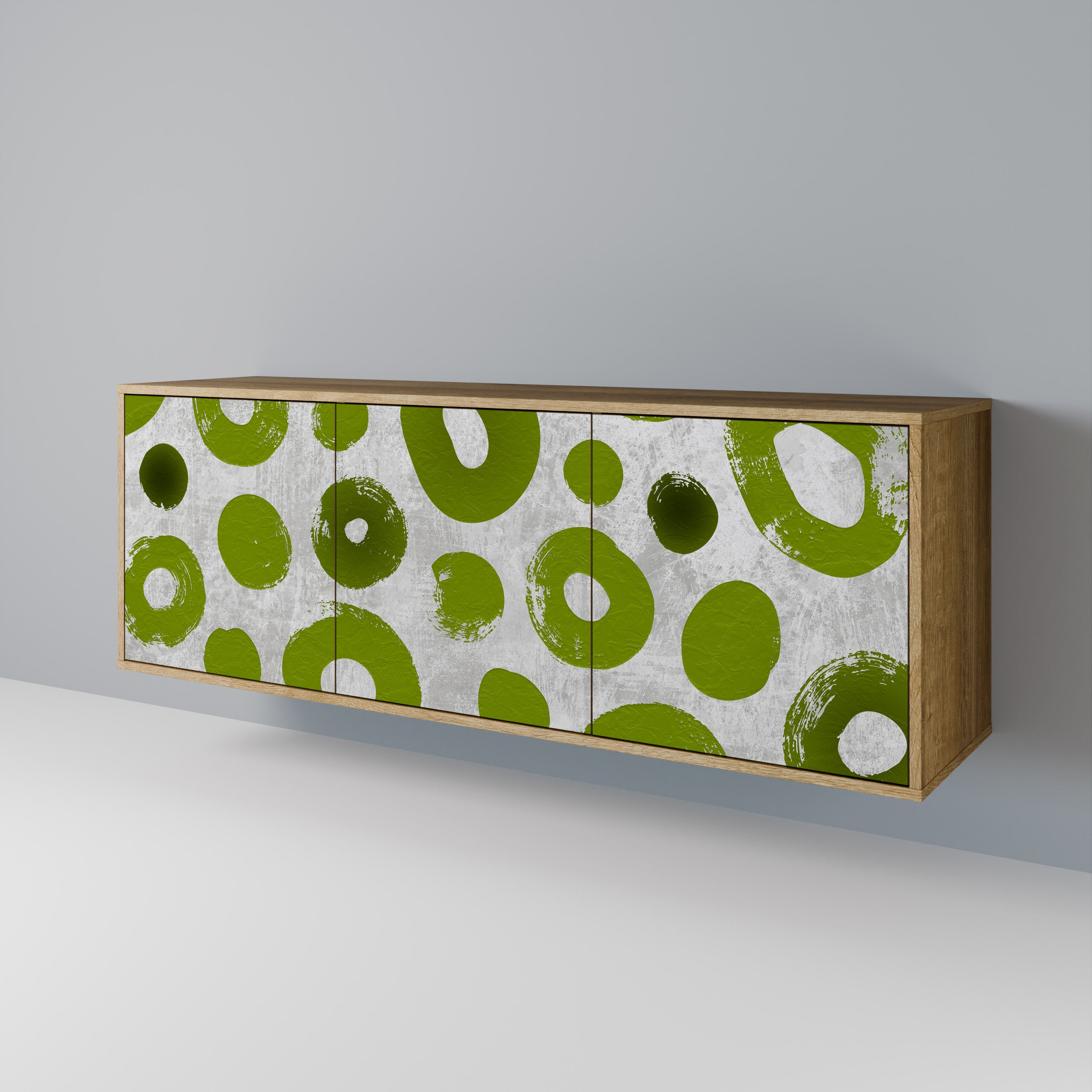 GREEN RHAPSODY 3-türiges Sideboard in Eichenoptik