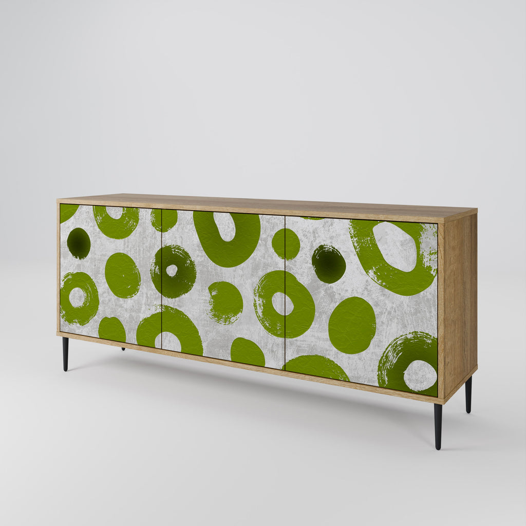 GREEN RHAPSODY 3-türiges Sideboard in Eichenoptik