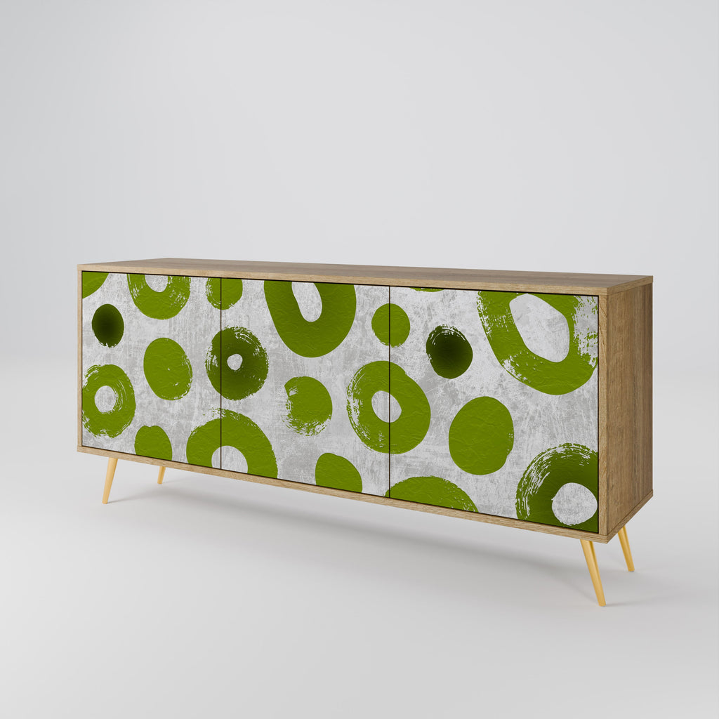 GREEN RHAPSODY 3-türiges Sideboard in Eichenoptik