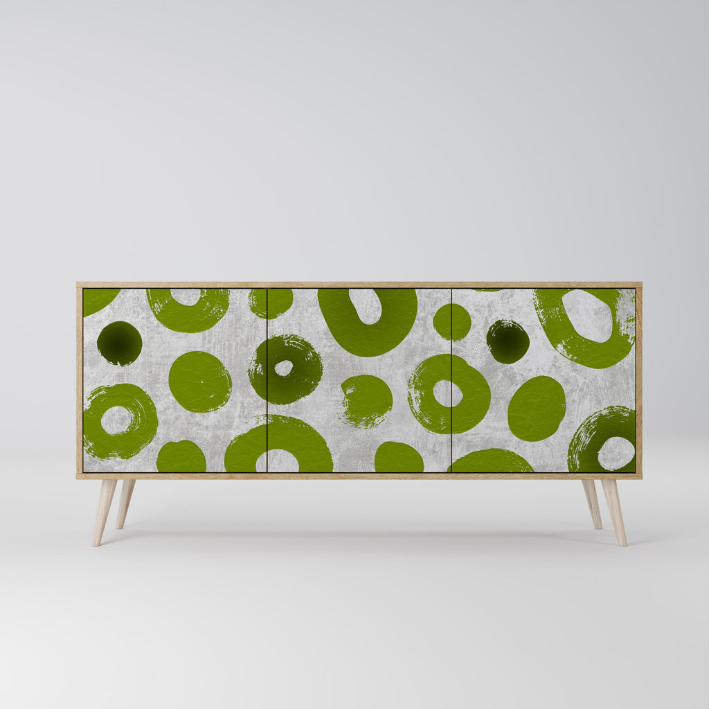 GREEN RHAPSODY 3-türiges Sideboard in Eichenoptik