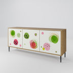 COLORFUL COSMOS Sideboard mit 3 Türen in Eiche-Optik