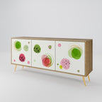 COLORFUL COSMOS Sideboard mit 3 Türen in Eiche-Optik