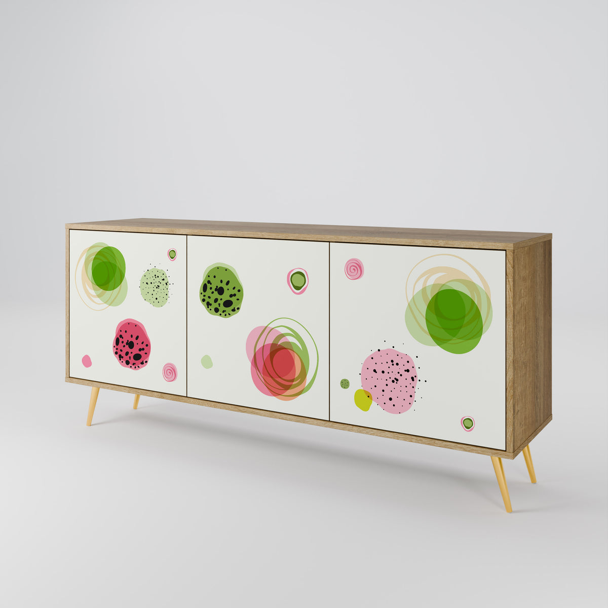 COLORFUL COSMOS 3-türiges Sideboard