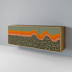 SIMPLE SOLUTIONS Sideboard mit 3 Türen in Eiche-Optik