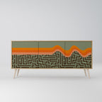 SIMPLE SOLUTIONS Sideboard mit 3 Türen in Eiche-Optik