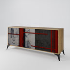 GRAY FIGURES Sideboard mit 3 Türen in Eiche-Optik